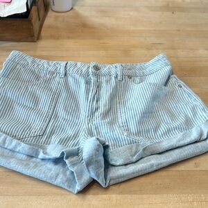 Free people Beginners Luck shorts in railroad stripe